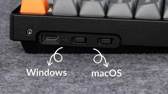 Keychron K8 Max, TKL, schwarz/grau, LEDs weiß, Keychron Super RED, USB/Bluetooth, US