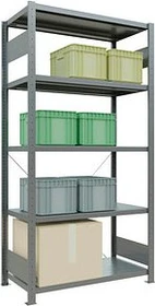 Schulte Lagertechnik Multiplus 250 Schwerlastregal 100x200x50cm verzinkt