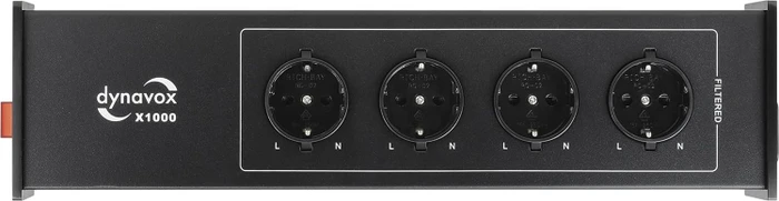 Dynavox HiFi-Steckdosenleiste X1000, 4-fach, 1.5m, schwarz