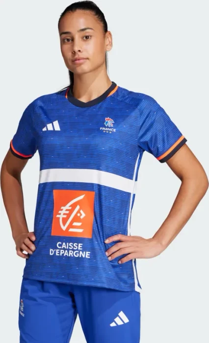 adidas Frankreich Handball Replica Trikot kurzarm semi lucid blue (Damen)