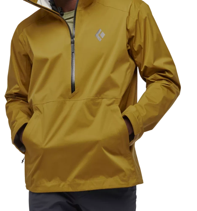 Black Diamond StormLine Stretch Rain Shell Anorak dark curry (Herren)