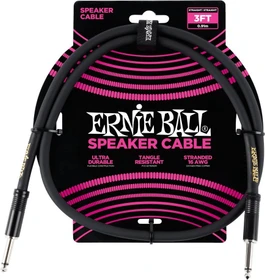 Ernie Ball 3' Straight/Straight Speaker Cable