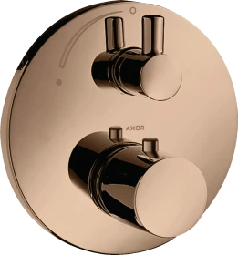 Hansgrohe Axor Uno Thermostat Unterputz mit Absperrventil polished red gold
