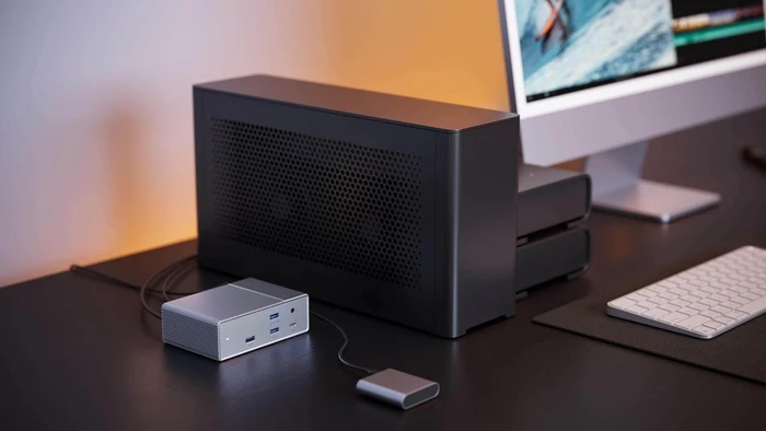Targus HyperDrive GEN2 14-Port Thunderbolt 3 Docking Station, Multiport-Adapter, grau, Thunderbolt 3 [Buchse]