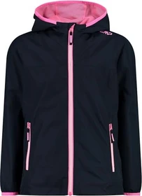 CMP Mädchen-Shell aus zweifarbigem Ripstop Funktionsjacke schwarz/blau (Junior)
