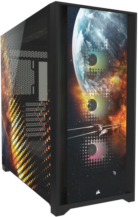 Corsair iCue 5000X RGB Signature Series Planetary, schwarz, Glasfenster