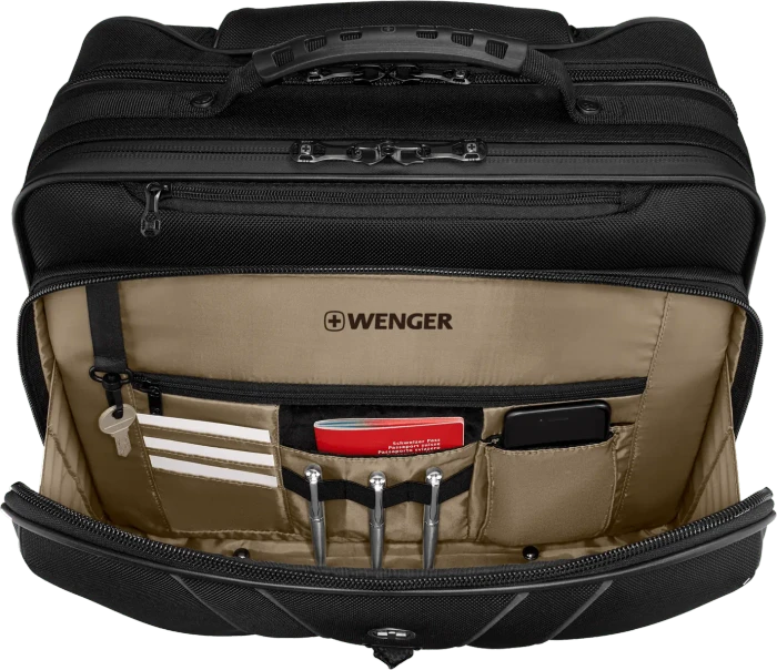 Wenger Legacy Black Series 15.6" Laptop-Tasche mit Rollen, schwarz