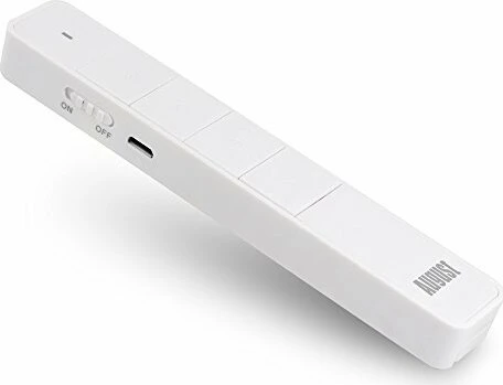 August LP310W Air Mouse Presenter mit Laserpointer weiß, USB-A