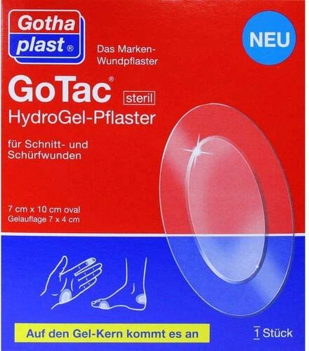Gothaplast GoTac HydroGel steril, 7 x 10cm, 1 Stück
