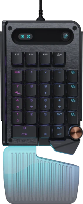 Turtle Beach Command Series KP7 Gaming Keypad, schwarz, Low-Profile TITAN Hall-Effect, USB-A