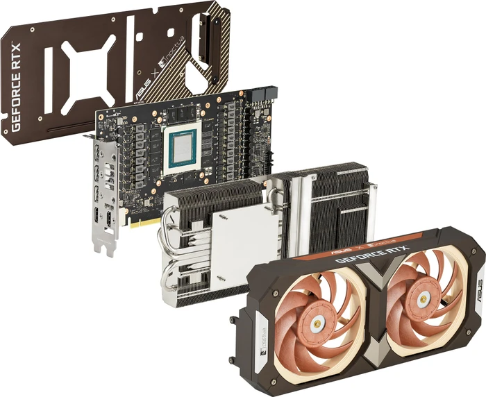 ASUS GeForce RTX 3080 Noctua OC Edition (LHR), RTX3080-O10G-NOCTUA, 10GB GDDR6X, 2x HDMI, 3x DP