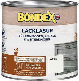 Bondex Lacklasur 2in1 innen weiß, 375ml