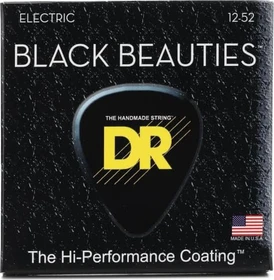 DR Strings Black Beauties Electric Extra Heavy