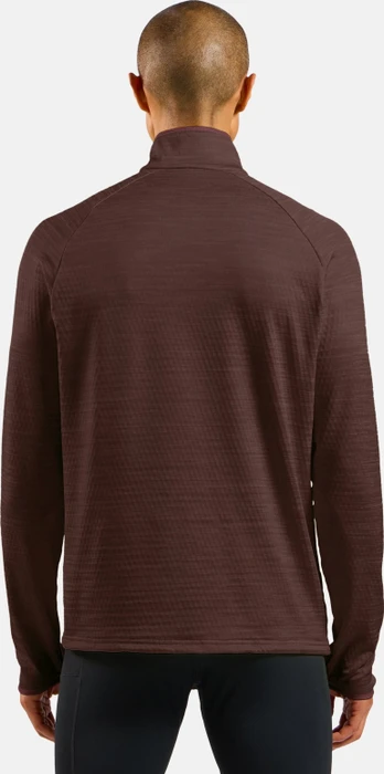 Odlo Run Easy Laufshirt langarm fudge melange (Herren)