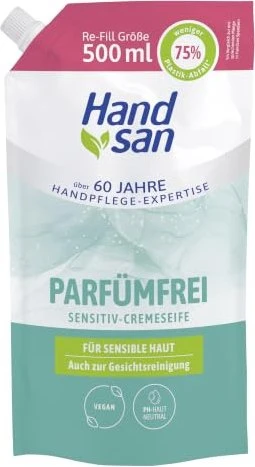 Handsan Cremeseife parfümfrei Refill, 500ml