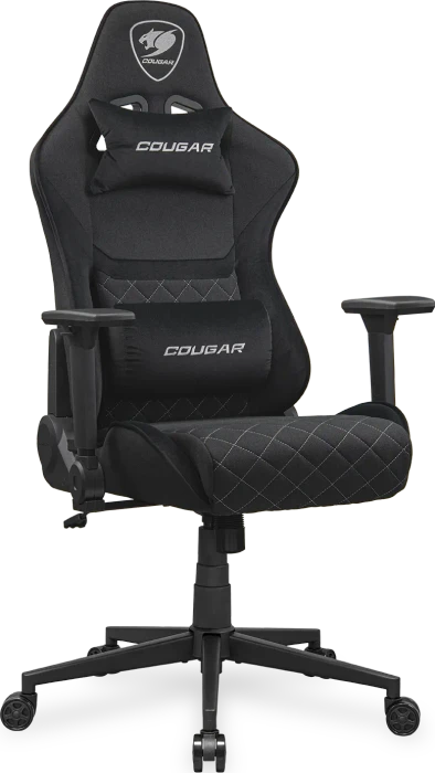 Cougar Armor One V2 Stoff Gamingstuhl, schwarz