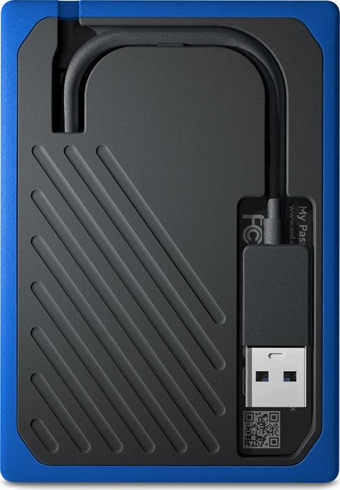 Western Digital WD My Passport Go blau 1TB, USB 3.0 Micro-B