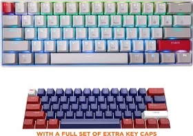 Newmen GM610 60% Wireless Mechanical Gaming Keyboard, LEDs RGB, Gaote Outemu BLUE, USB/Bluetooth, US