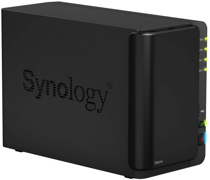 Synology DiskStation DS214, 512MB RAM, 1x RJ-45 1000Base-T, 2x USB-A 3.0