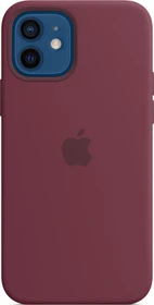 Apple Silikon Case mit MagSafe für iPhone 12/iPhone 12 Pro Pflaume