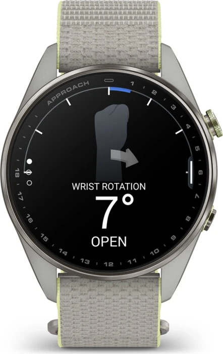 Garmin Approach S72 47mm silver-citron titanium/fog grey-citron