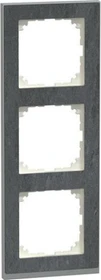 Merten M-Pure Decor-Rahmen 3-fach, Schiefer/aluminium