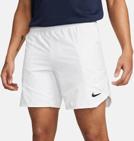 Nike Court Dri-FIT Advantage Hose kurz weiß/schwarz (Herren)