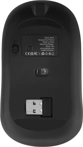 Proove Blink Wireless Office Mouse, schwarz, USB/Bluetooth