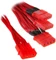 BitFenix Alchemy 4-Pin Molex auf 3x 4-Pin Molex 55cm, sleeved rot/rot Vorschaubild