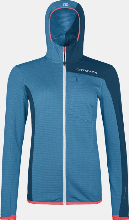Ortovox Fleece Light Grid Hooded Funktionsjacke heritage blue (Damen)