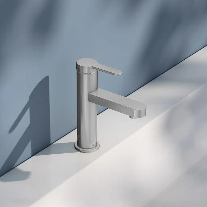 Keuco IXMO 59502 Einhebel-Waschtischmischer 100 IXMO Flat edelstahl-finish