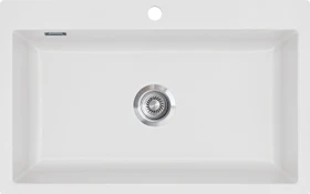 systemceram Mera 80 F Einbau Becken mittig satin