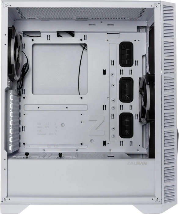 Zalman Z3 Iceberg_White, weiß, Glasfenster