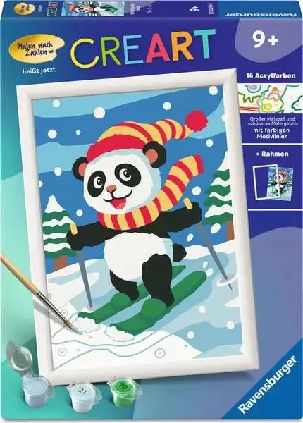 Ravensburger Malen nach Zahlen CreArt Skifahrender Panda (12023184)