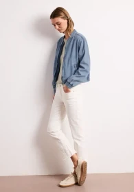 Street One Blouson im Denim-Look mit Taschen Jacke ultra bleach random washed (Damen)