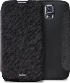 Puro Booklet Wallet Case für Samsung Galaxy S5 schwarz