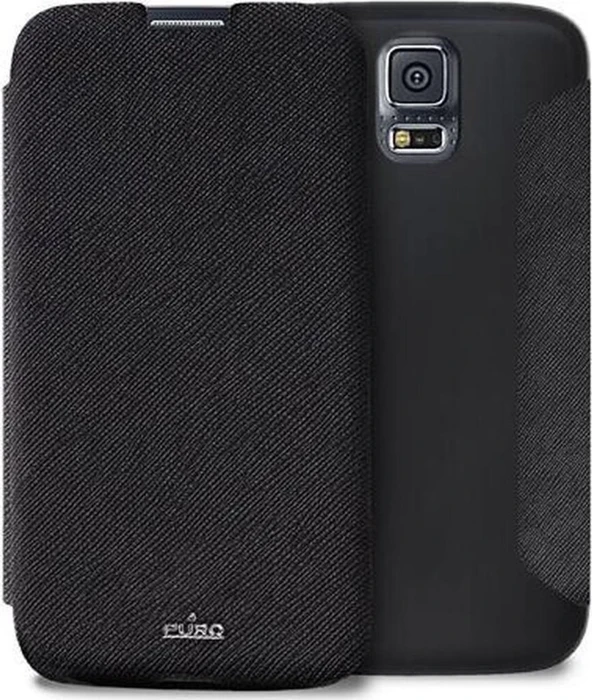Puro Booklet Wallet Case für Samsung Galaxy S5 schwarz
