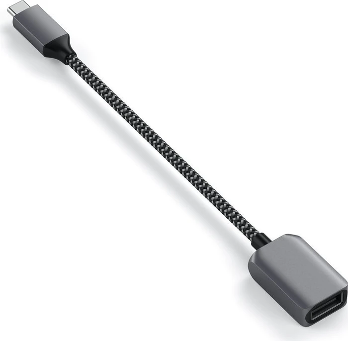 Satechi USB-A 3.0 [Buchse] auf USB-C 3.0 [Stecker] Adapterkabel, space gray