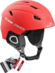 Black Crevice Kitzbühel Helm rot
