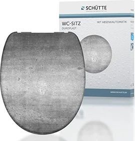 Schütte Duroplast WC-Sitz mit Absenkautomatik industrial grey