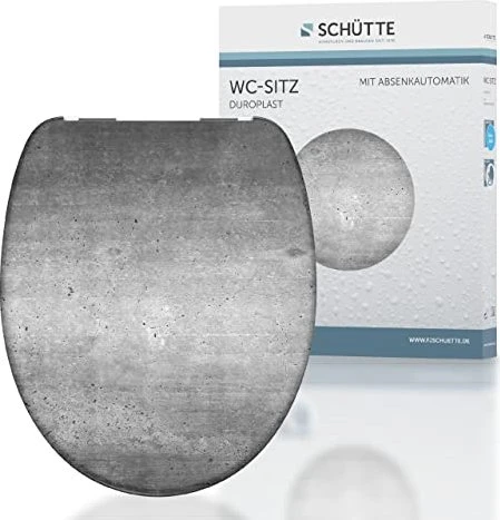 Schütte Duroplast WC-Sitz mit Absenkautomatik industrial grey