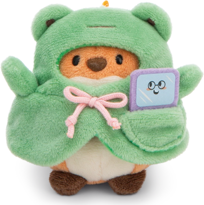 Nici MyMochi Kuscheltier Fuchs Geeks mit Video Spiel und Froschkostüm in Geschenkbox 8cm