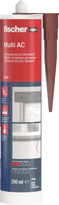 fischer DA Acryldichtstoff braun, 310ml