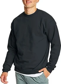 Hanes EcoSmart Fleece Sweatshirt schwarz