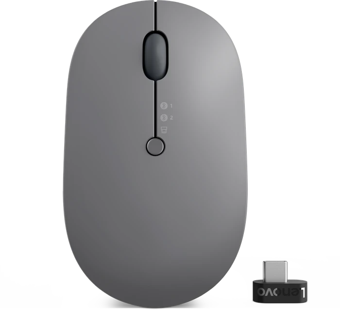 Lenovo Go Wireless Multi-Device Mouse Storm Grey, USB/Bluetooth