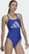 adidas 3 Bar Logo Print Badeanzug semi lucid blue/white (Damen) Vorschaubild