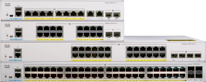 Cisco Catalyst 1000 Rackmount Gigabit Managed Switch, 48x RJ-45, 4x SFP+, 740W PoE+