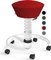 Aeris Swopper Air New Edition Bürohocker mit Rollen, Feder Standard, Gestell Alu weiß, Bezug Mesh-Gewebe rot Vorschaubild