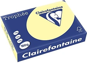 Clairefontaine Trophée Universalpapier matt gelb, A4, 160g/m², 250 Blatt