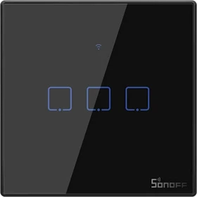 Sonoff TX T3EU3C Smart Wall Switch schwarz, 3-fach